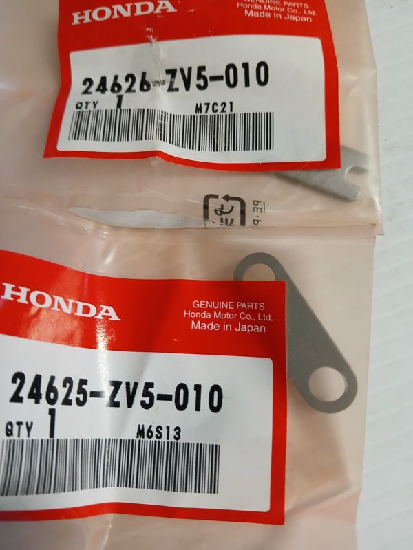 Plates, Shift Shaft, sold as pair, 24626-ZV5-010  24625-ZV5-010