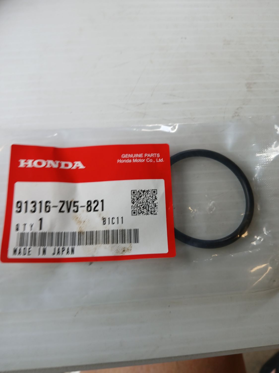 Oring 91316-ZV5-821
