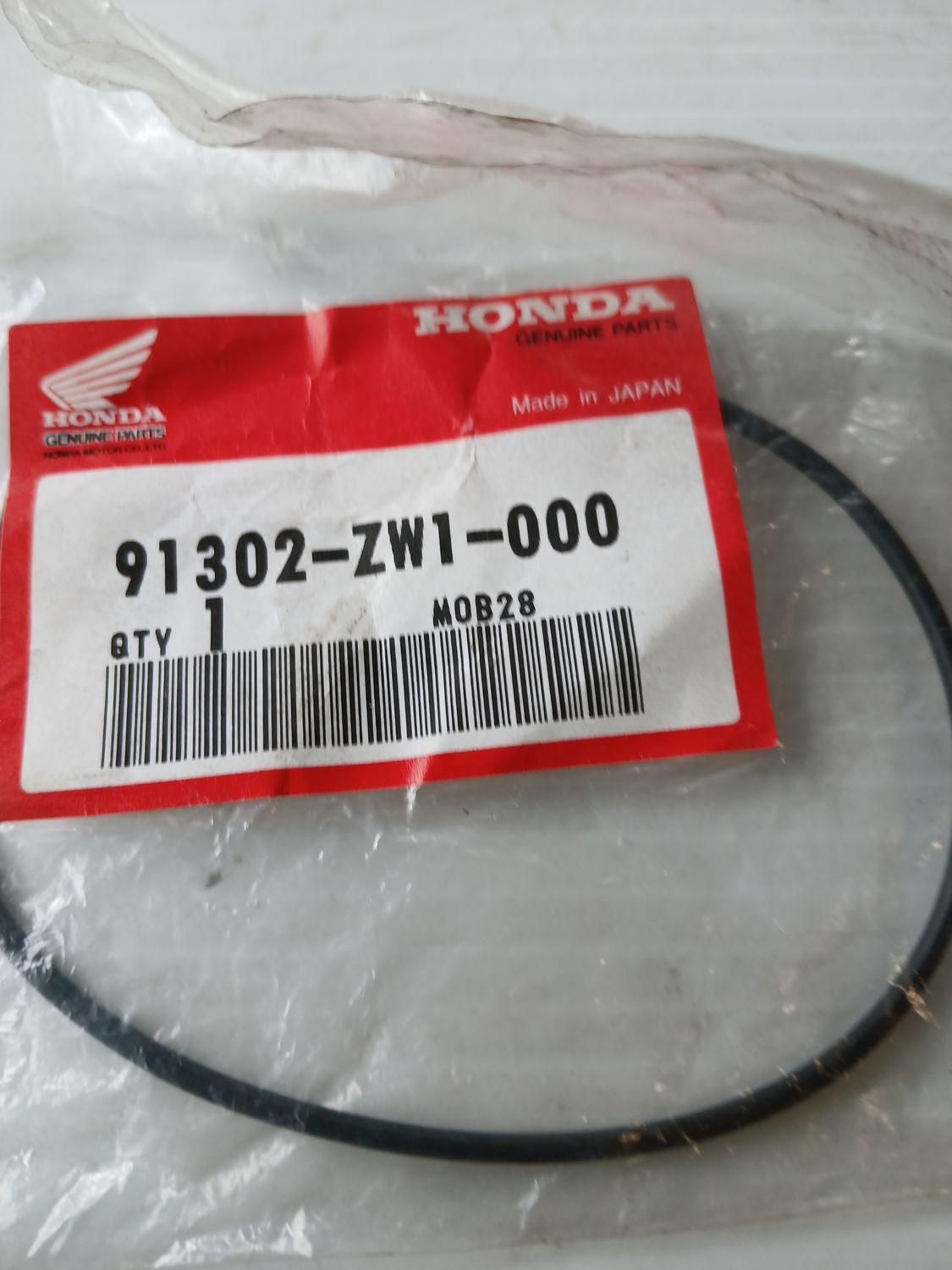 Oring, Pump Cover  91302-ZW1-000
