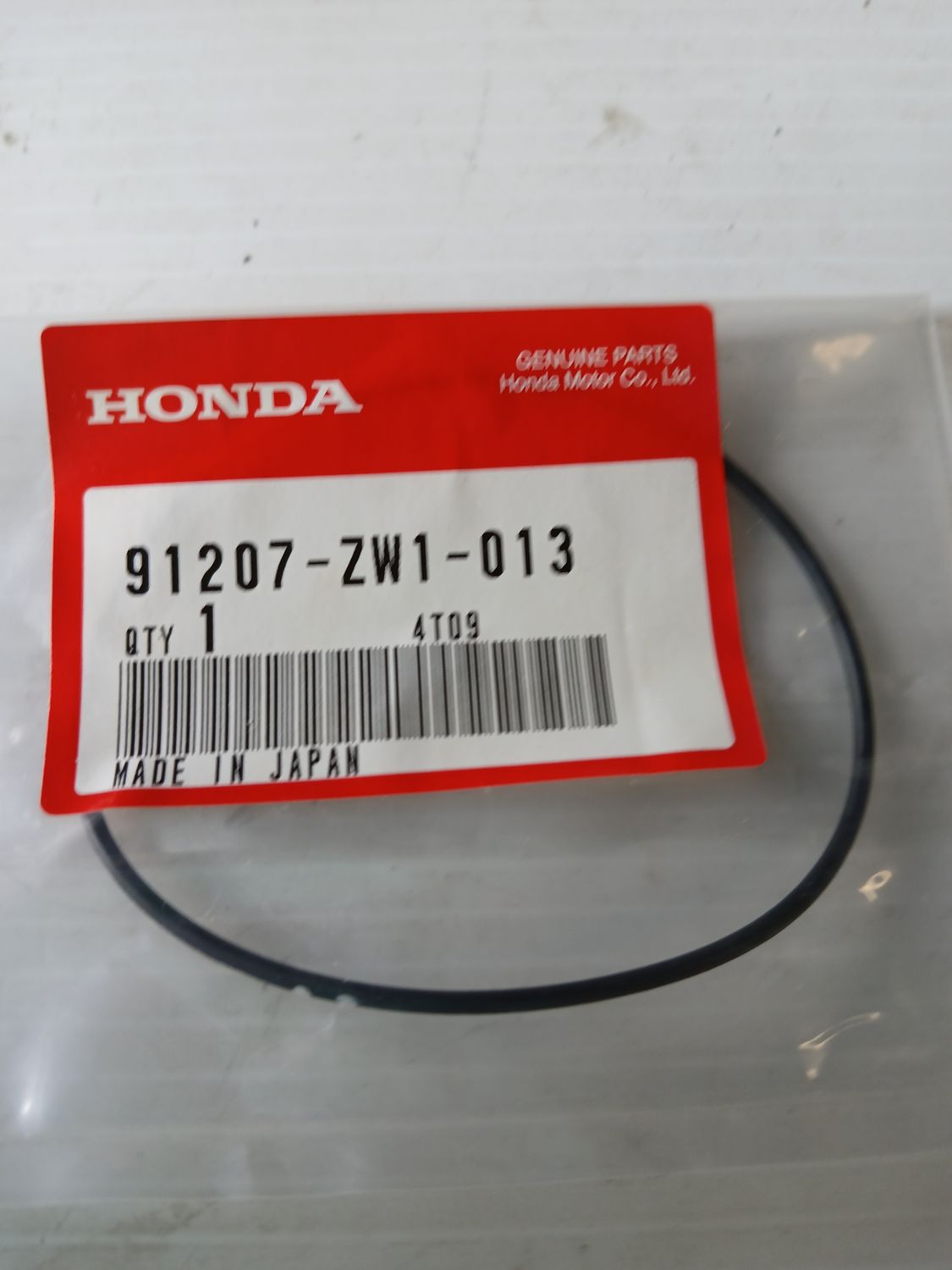 Oring   91207-ZW1-013