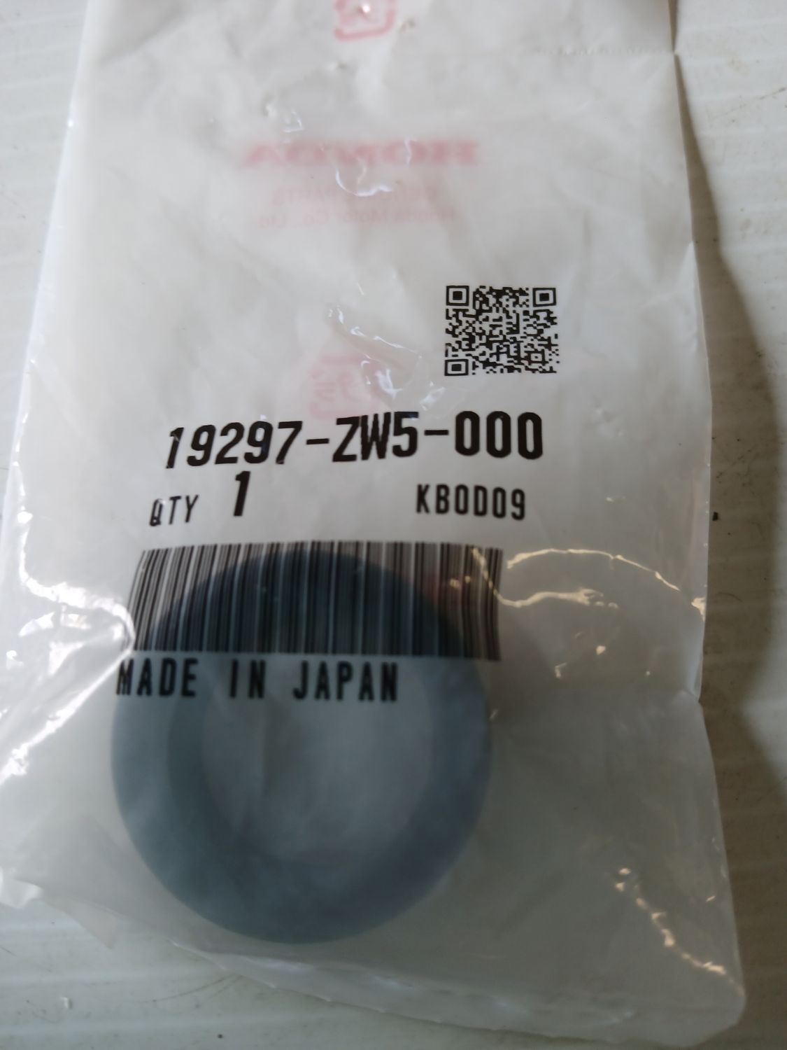 Packing, Relief  19297-ZW5-000