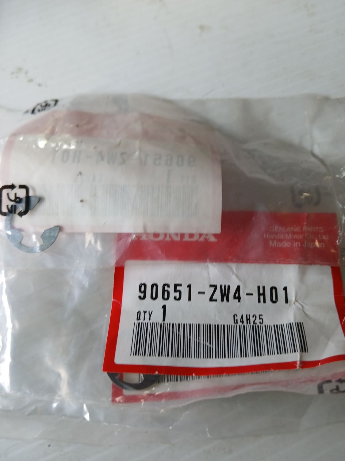E-Ring 9mm, Pack of 3,  90651-ZW4-H01