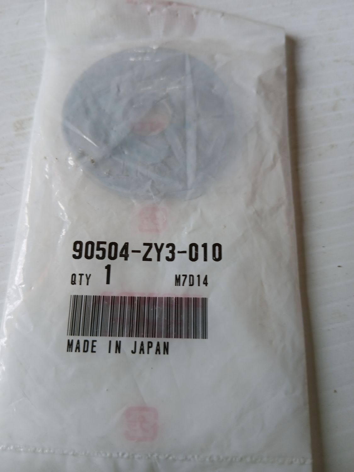 Washer, Upper Mount 90504-ZY3-010