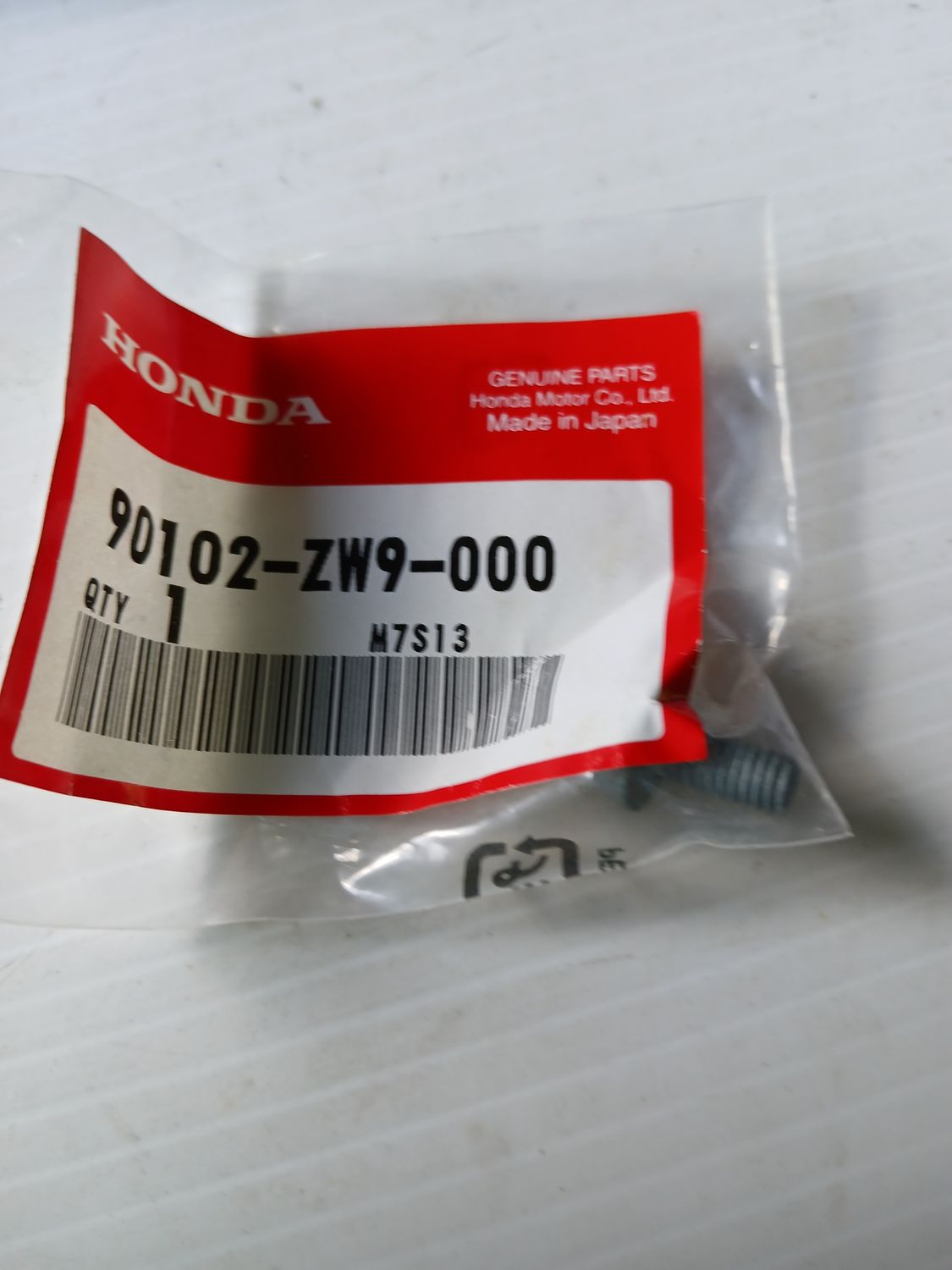 Bolt, Flange, 6 x 12,  Pack of 8,  90102-ZW9-000
