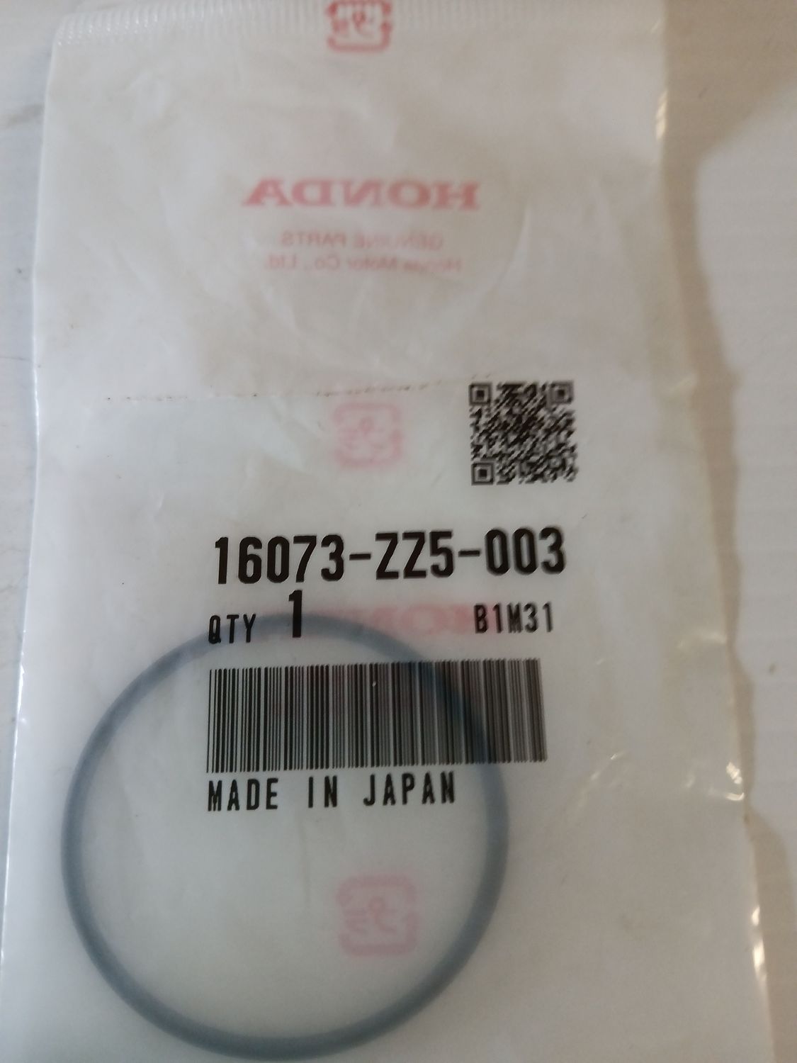 Oring  16073-ZZ5-003