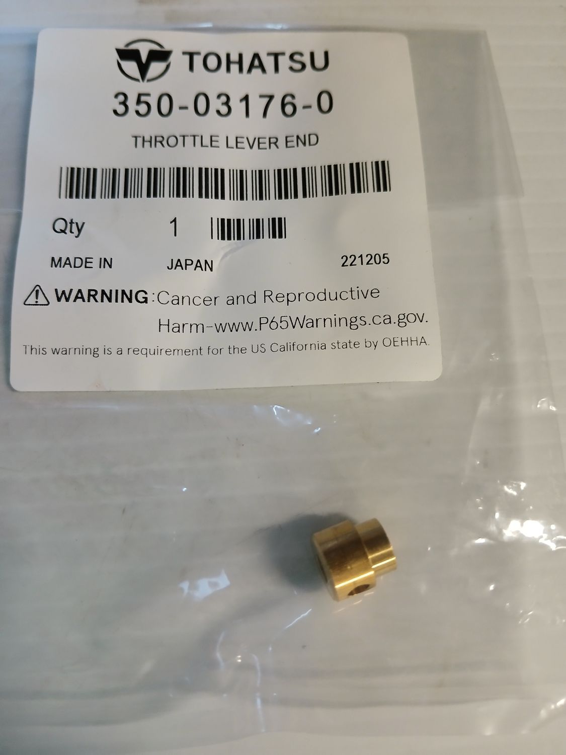 Throttle Lever End  350-03176-0