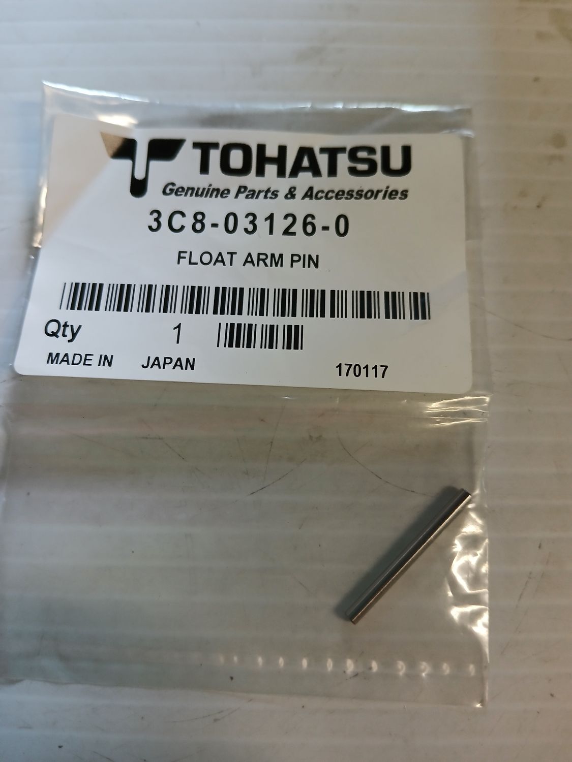 Float Arm Pin  3C8-03126-0