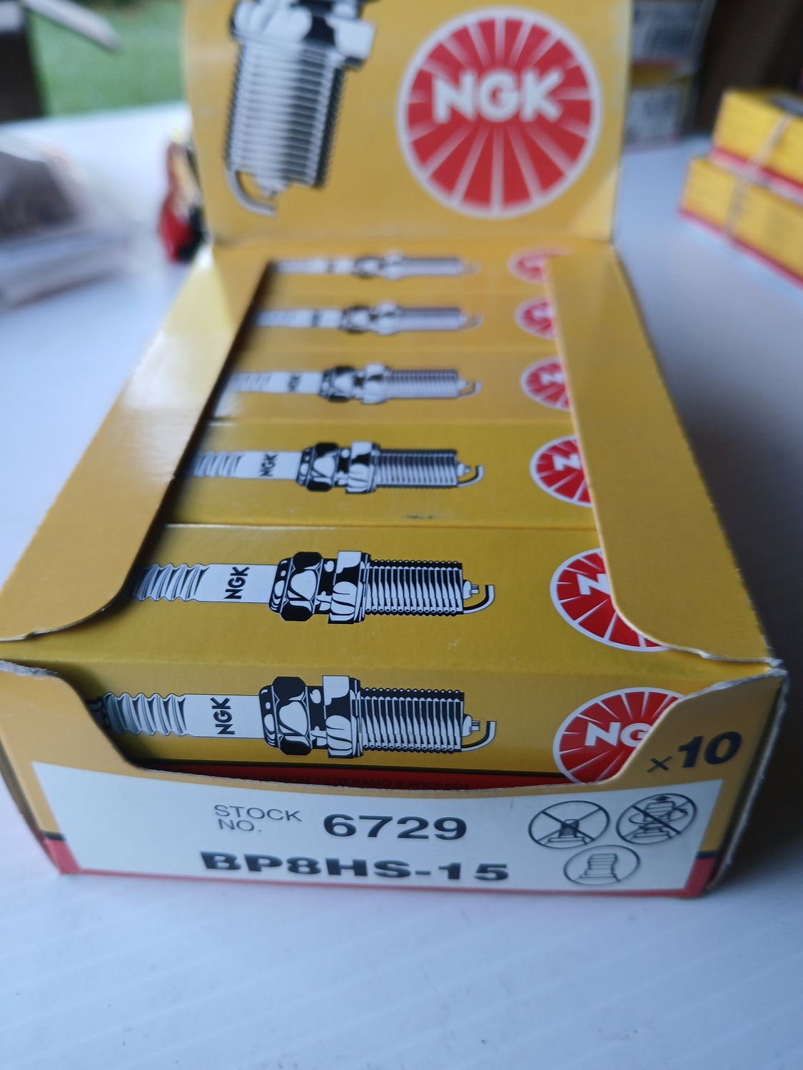 Spark Plug, Pack of 10,  BP8HS15