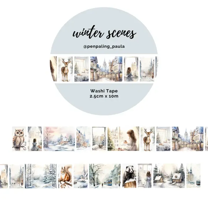 Washi tape Winterse taferelen - sfeervol &amp; creatief
