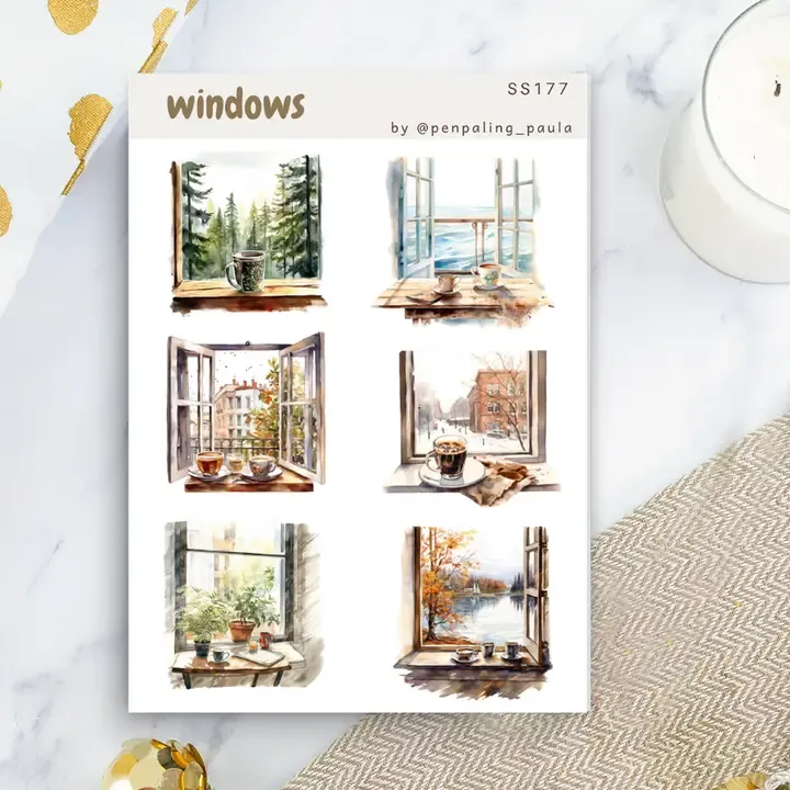 Window sticker - creatief, sfeervol &amp; perfect voor journaling