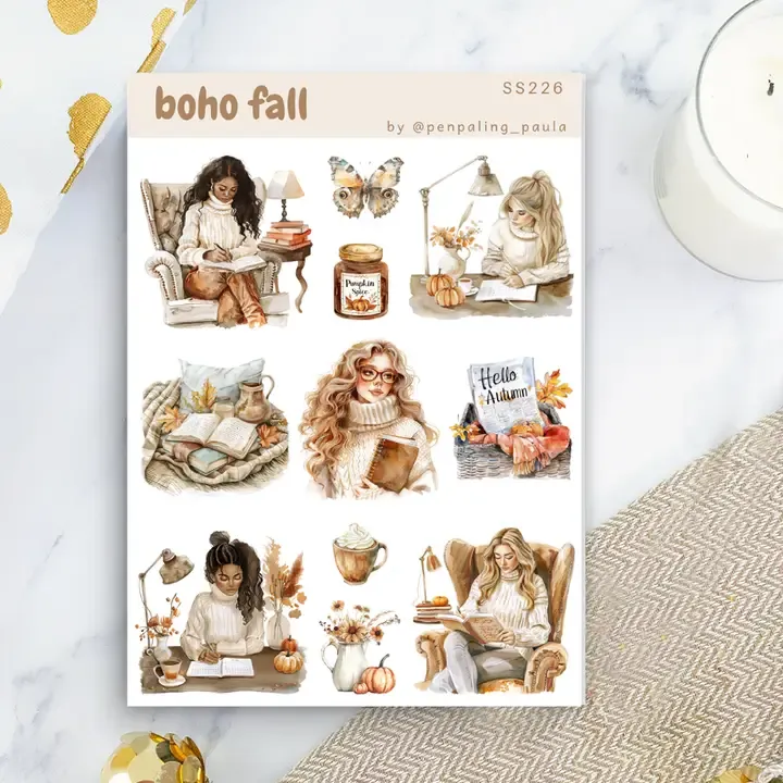 Stickers Boho - Voor journals, brieven, dagboeken &amp; spirituele creaties