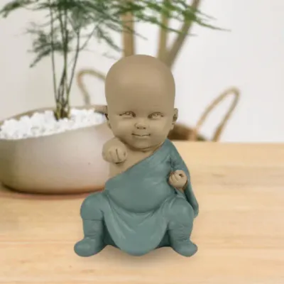Boeddhabeeld Gong fu - Babymonnik voor rust, focus &amp; speelsheid