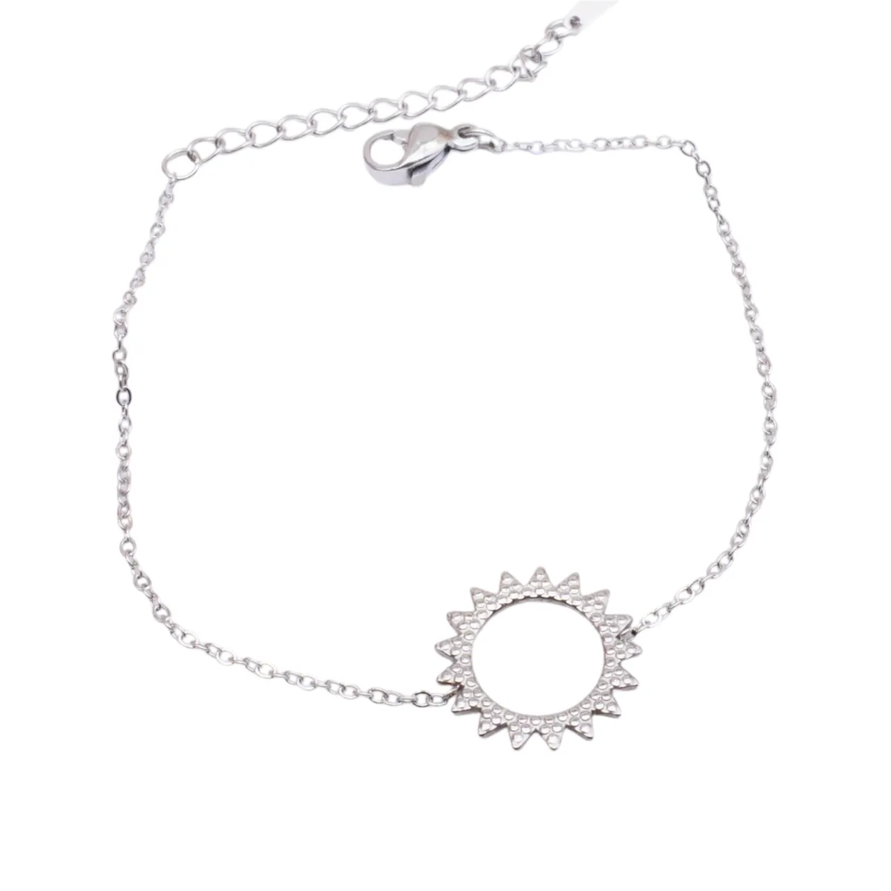 Zilveren zon armband- Verfijnd sieraad voor licht, eenvoud &amp; verbinding