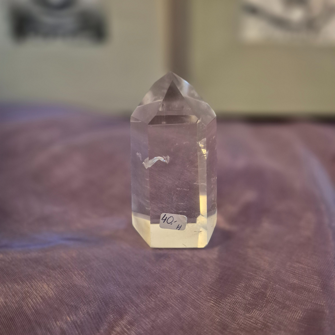 Bergkristal 8cm - Zuiverende kristalpunt voor helderheid &amp; aura