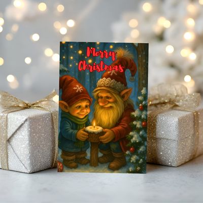 E-card Trolls &amp; Candelight - Magische digitale kerstkaart