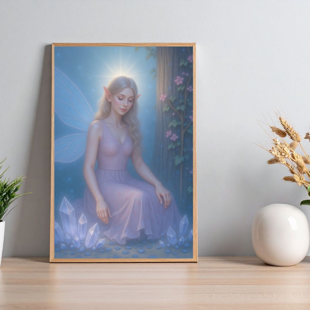 Spirituele kaart printable - Lichtelf van het hemelse licht