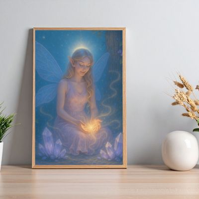 Afdrukbare Spirituele kaart - Lichtelf van het aardelicht