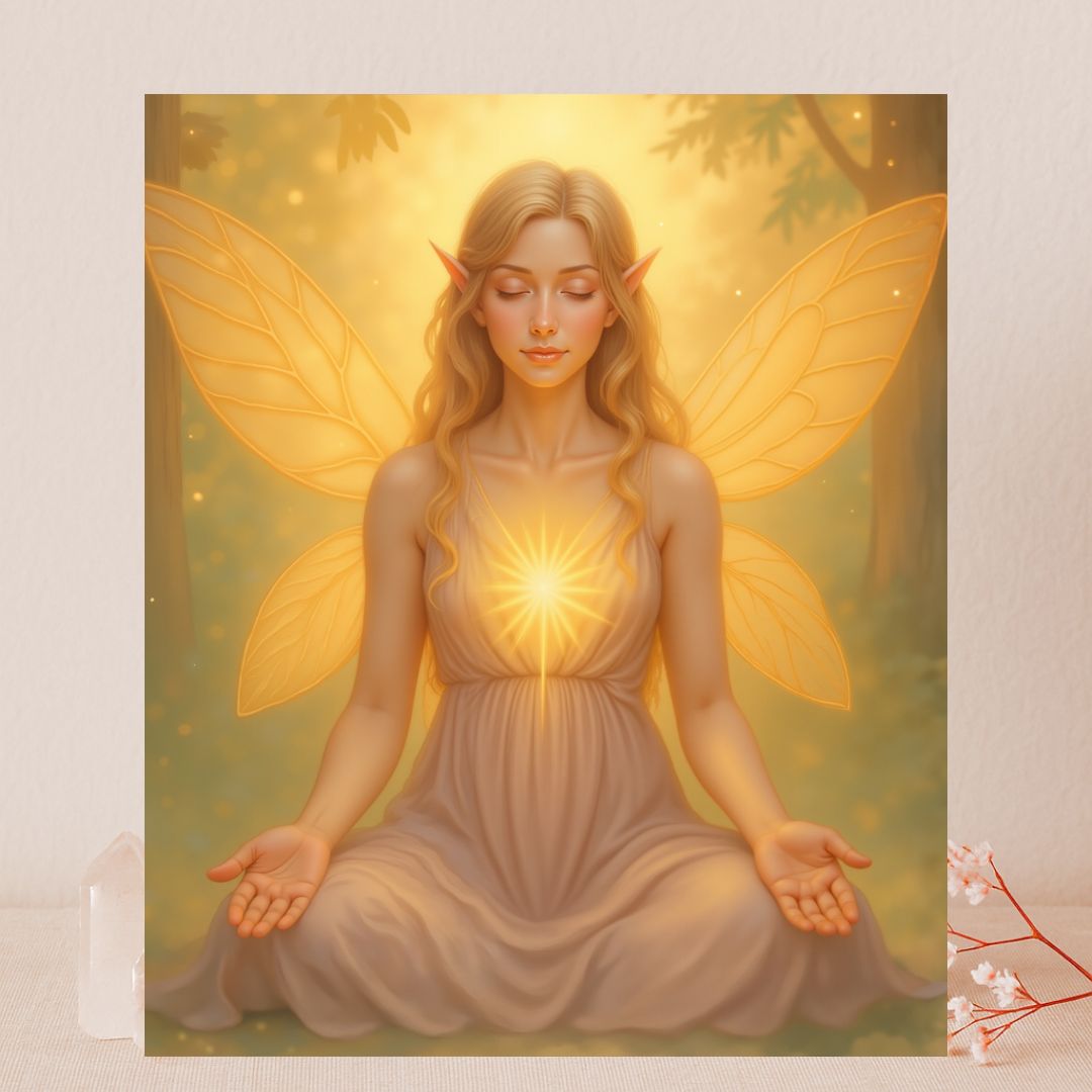 Spitituele printable kaart - Lichtelf van het Eenheidslicht