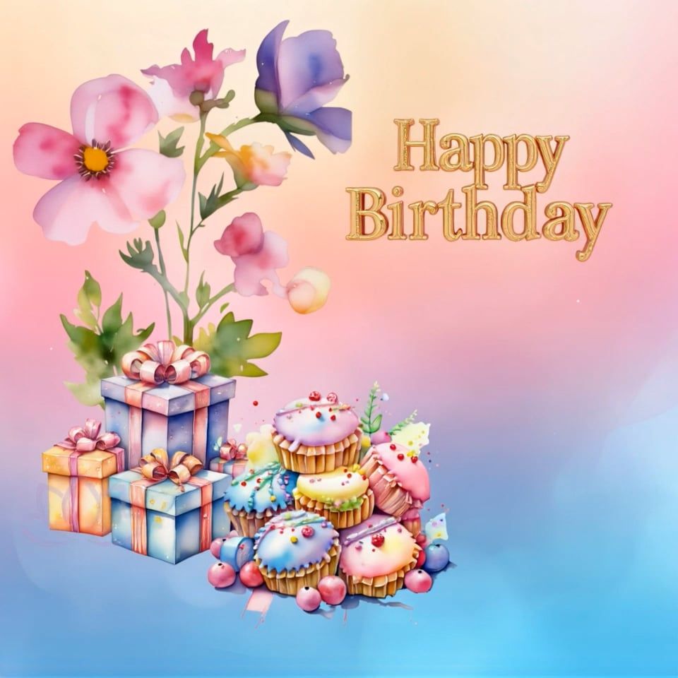 E-card verjaardag met vuurwerk zonder muziek