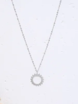 ketting zon - zilverkleurig &amp; stralend in eenvoud