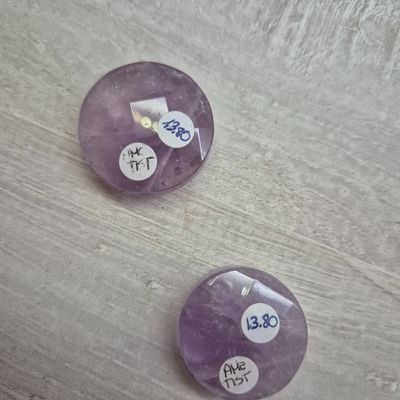 Amethist hanger rond- Spirituele hanger voor rust, helderheid &amp; ontspanning