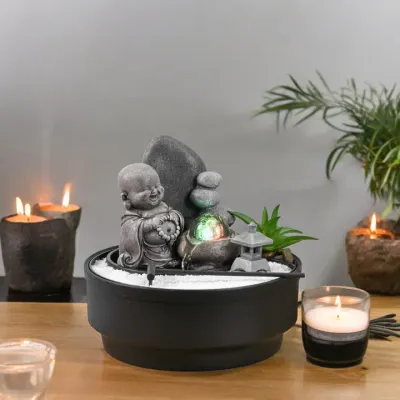 Zen tuinfontein Sikhi - rust, water &amp; innerlijke stilte