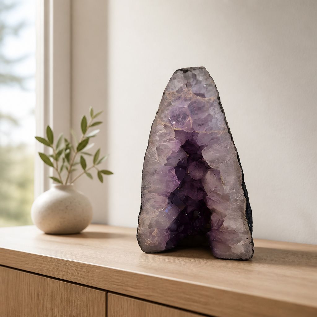 Amethist geode 22,5 cm - Unieke grot