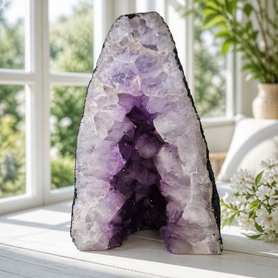Amethist geode 22,5 cm - Unieke grot