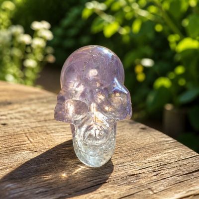 Amethist skull 6cm - Natuurlijke edelsteen schedel