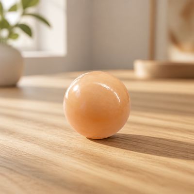 Gele calciet bol - edelsteen voor energie en zonnevlecht