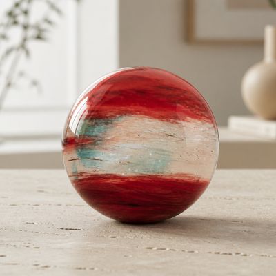 Cherry opaal bol 10 cm