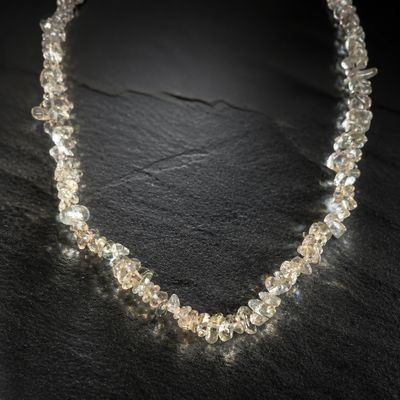 Ketting met bergkristal kralen - helderheid &amp; balans
