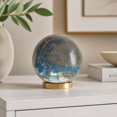 K2 bol met azuriet - 582 gram