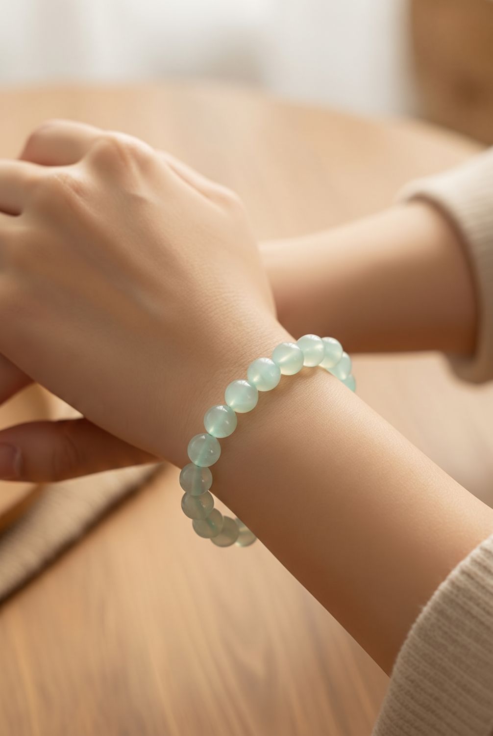 Serpentijn armband 6 mm – natuurlijke edelsteen uit Brazilië