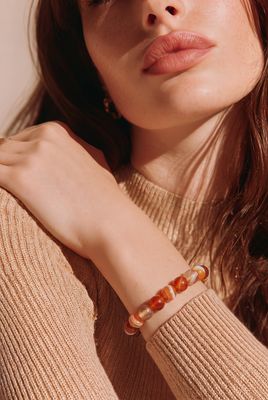 Rode agaat armband 6 mm – natuurlijke edelsteen uit de Verenigde Staten