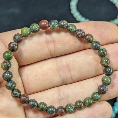 Dragon Bloodstone armband 6 mm – natuurlijke edelsteen uit Australië