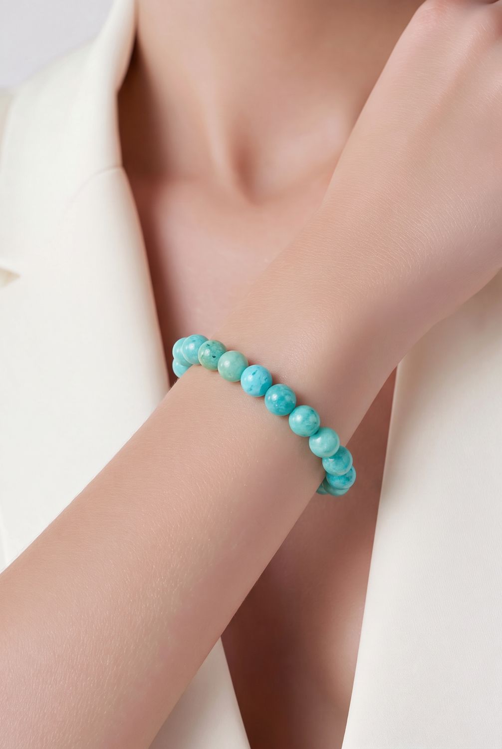 Amazoniet armband 6mm