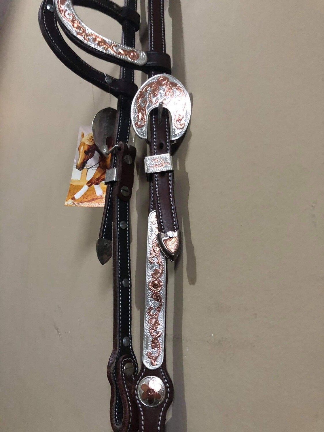 GVR Two Ear Headstall With Silver