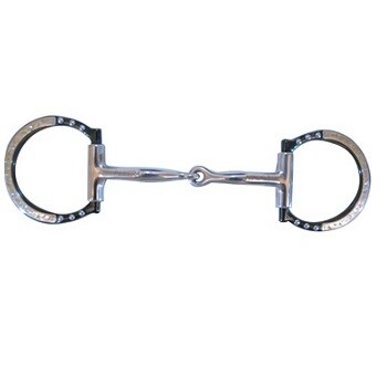 N SHOW SNAFFLE WITH SILVER TRIM AND COPPER INLAY BY PARTRADE 263113