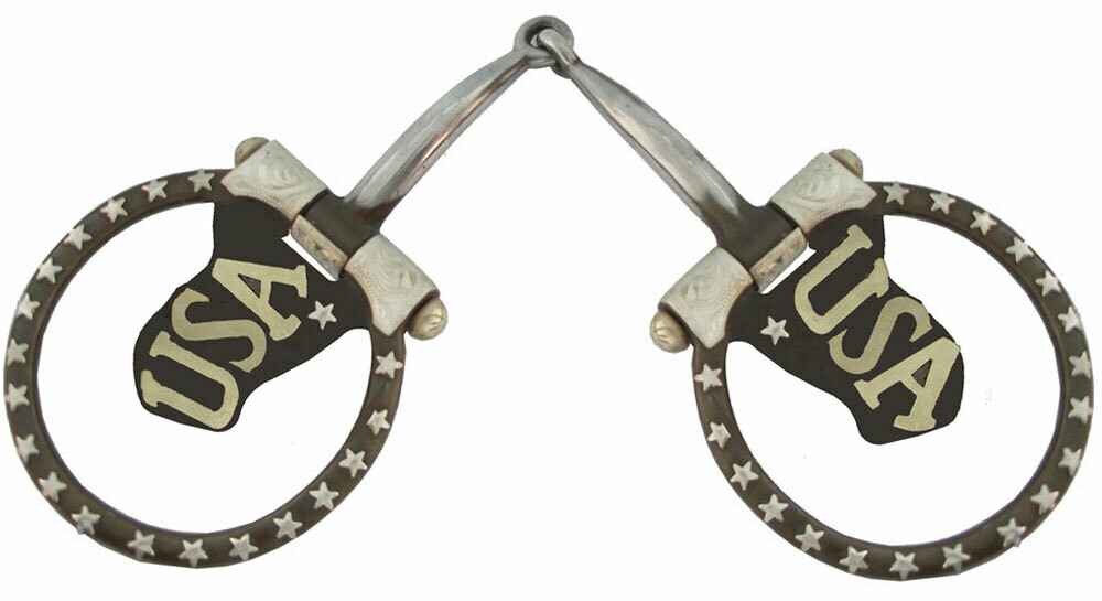 Antique show snaffle

With USA flag design