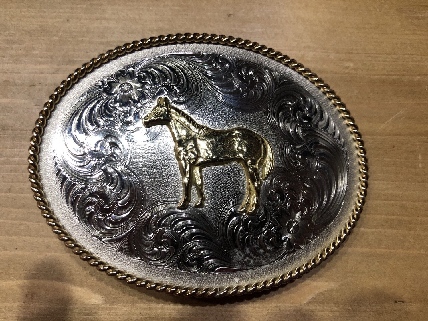 Buckle "Horse" Montana Silversmiths German Silver