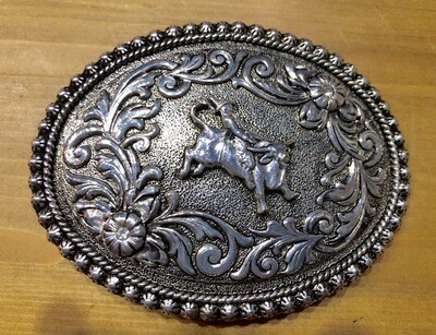 Buckle &quot;Bull Rider&quot; Justin Silver