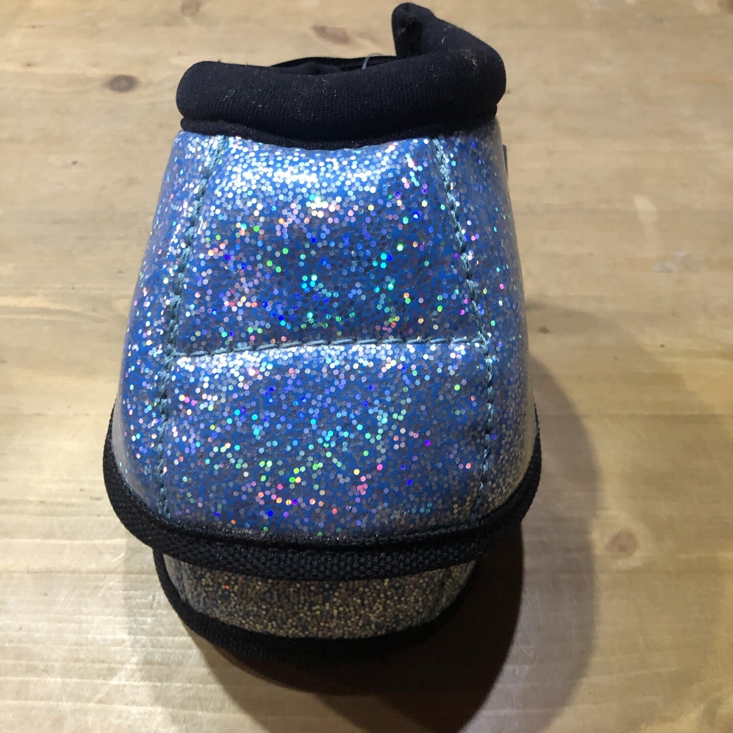 Professional&#39;s Choice secure-fit overreach Bell boots glitter, Size: M, Colour: Turkoise