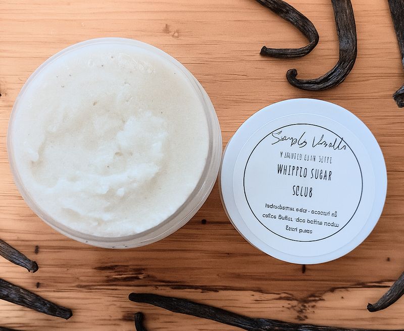 WHIPPED SUGAR SCRUB / simply vanilla