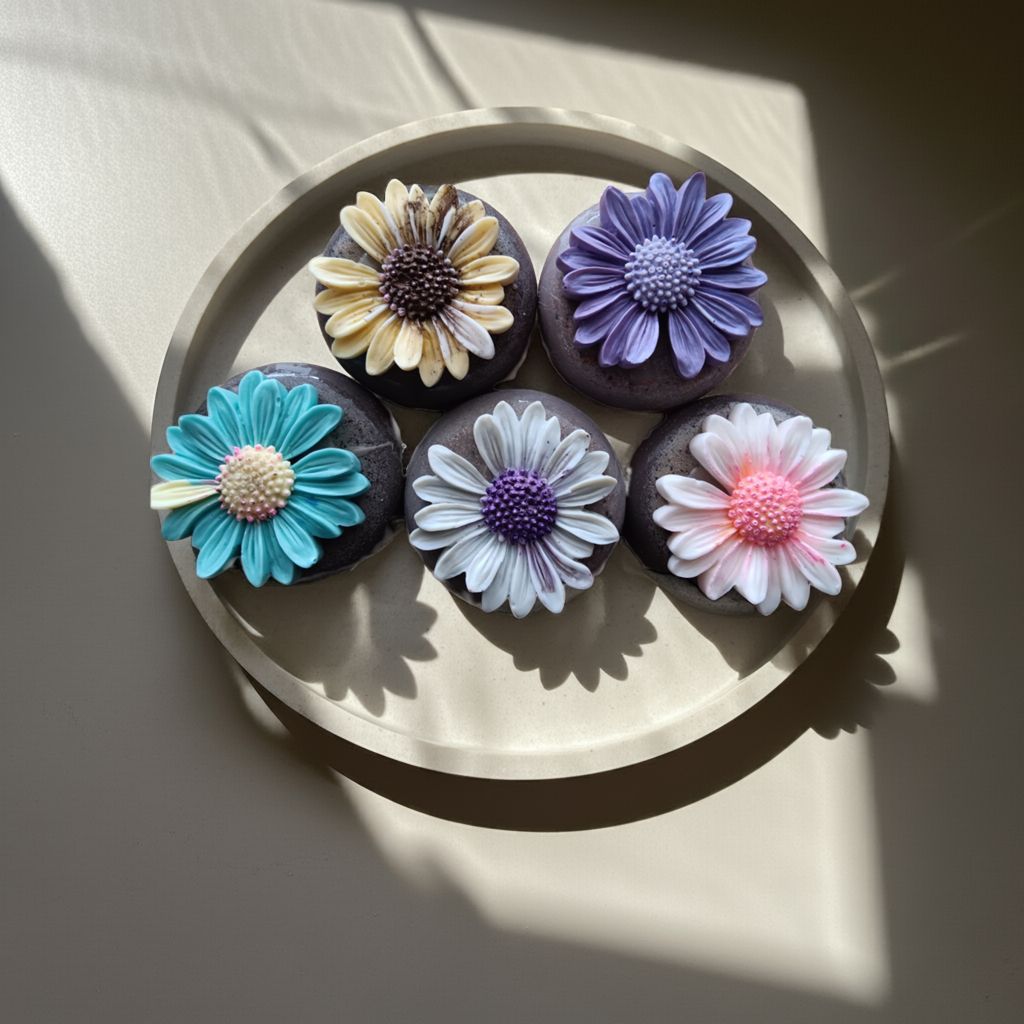 DAISY FACIAL BARS / sandalwood, rose, cashmere