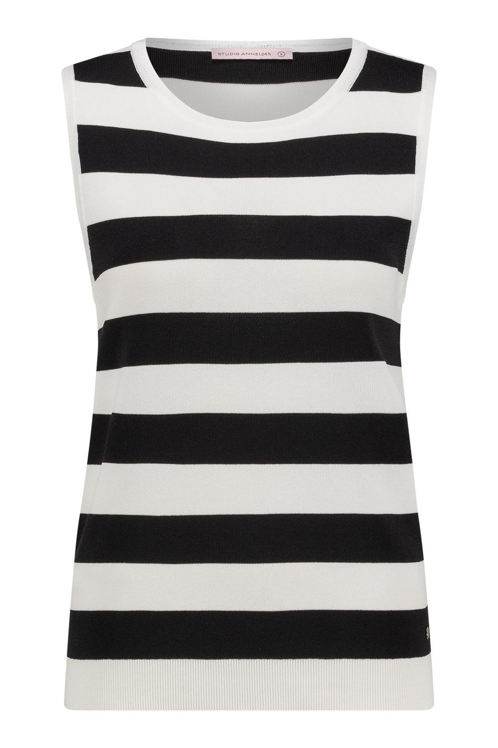 Studio Anneloes Quinny sls stripe pullover Wit 11426