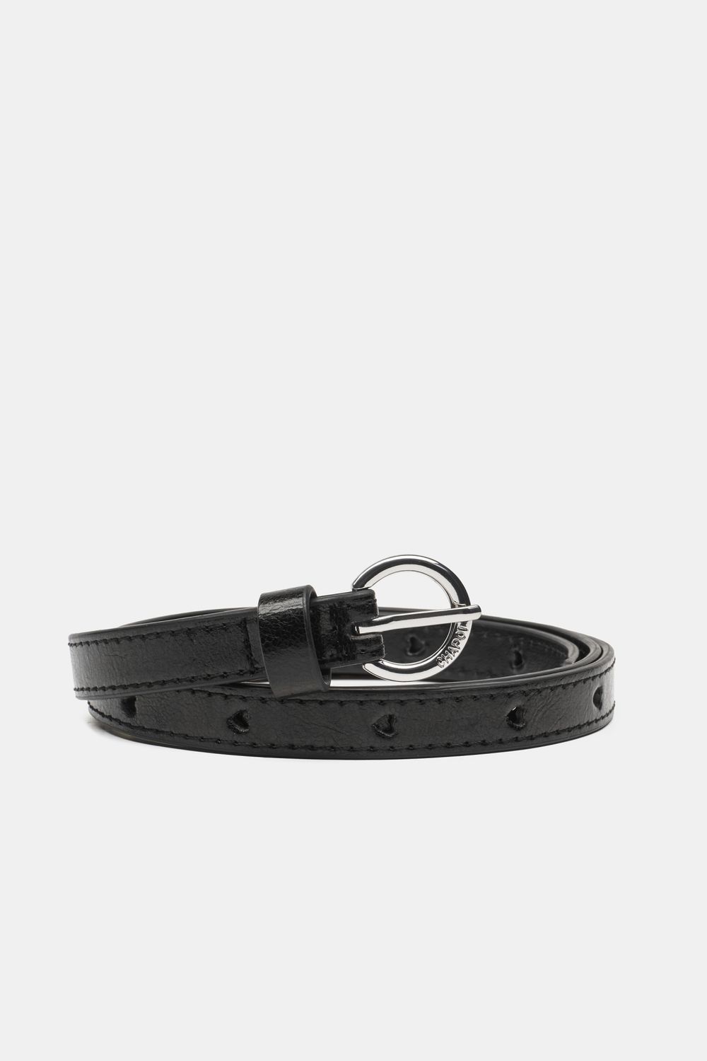 Fabienne Chapot Cut It Out Small Heart Belt Zwart ACCBLT10AW24