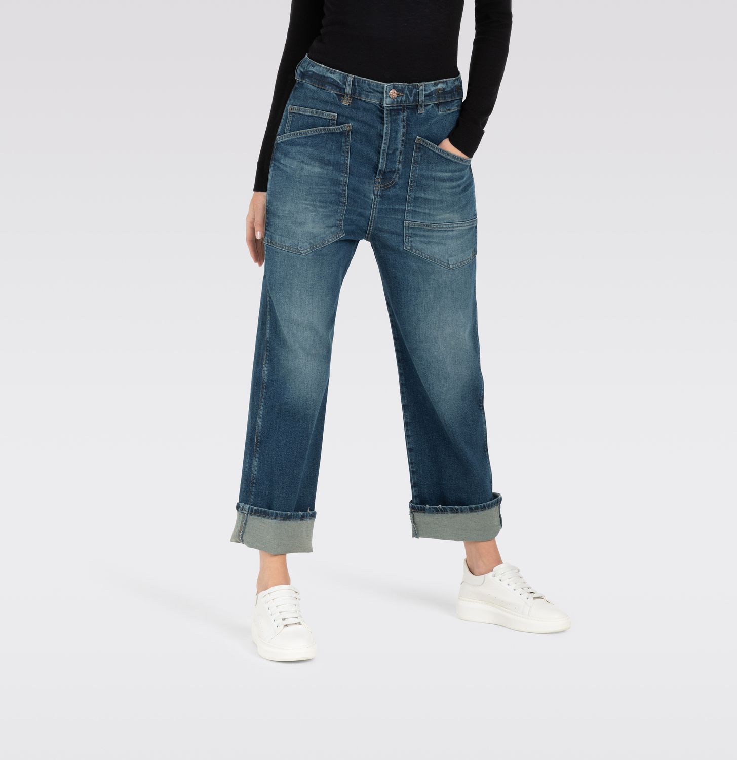 Mac Women BAGGY Blauw 0361232190
