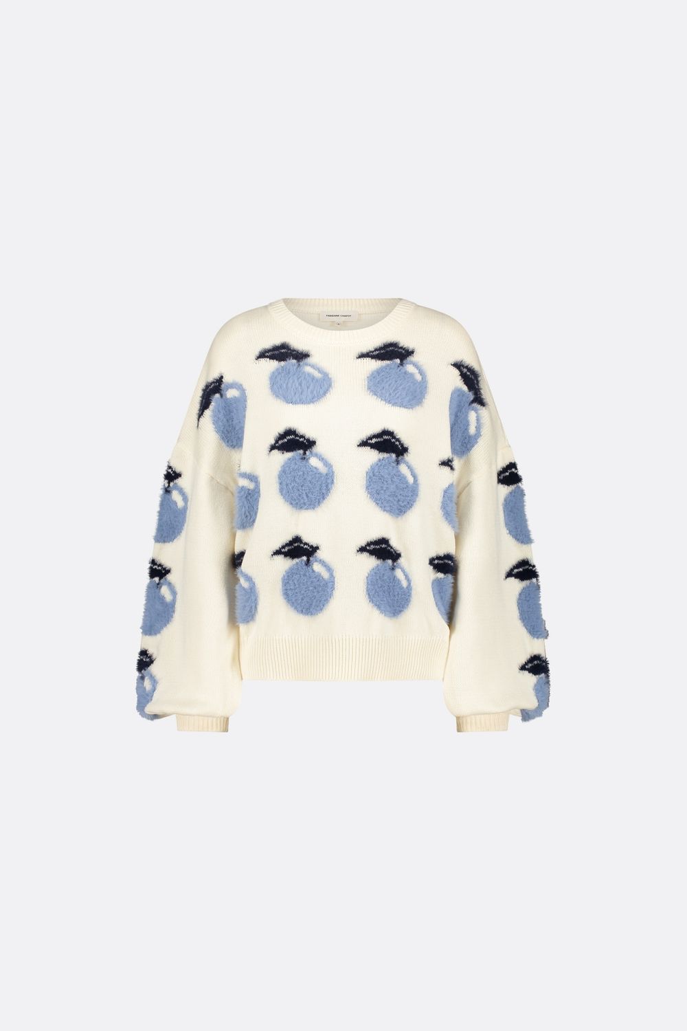 Fabienne Chapot Apple Pullover Wit CLTPUL20AW24