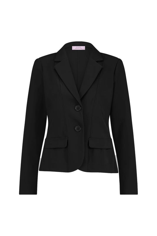 Studio Anneloes Bright bonded blazer Zwart 94811